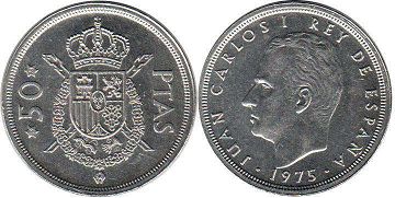 coin Spain 50 pesetas 1975 (1979)