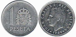 monnaie Espagne 1 peseta 1984
