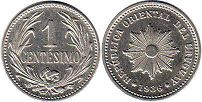moneda Ururuay 1 centésimo 1936