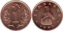 coin Zimbabwe 1 cent 1997