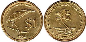 coin Cocos Keeling 1 dollar 2004