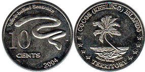 coin Cocos Keeling 10 cents 2004