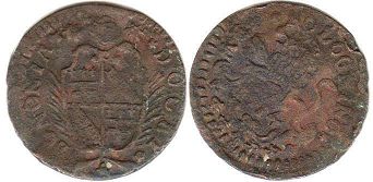 moneta Bologna 1/2 bolognino 1714