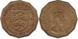 coin Jersey 1/4 shilling 1966