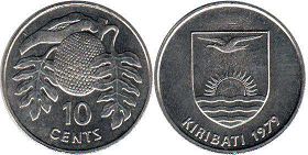 coin Kiribati 10 cents 1979