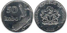 coin Nigeria 50 kobo 2006