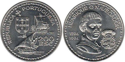 coin Portugal 200 escudos 1994