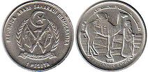 coin Saharawi 1 peseta 1992