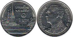 เหรียญประเทศไทย 1 บาท 2011 