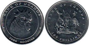 coin Uganda 100 shillings 2004