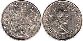 coin Vatican 100 lire 1999