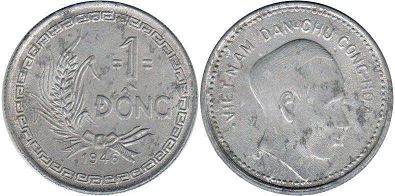 piece Vietnam 1 dong 1946