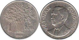 coin South Viet Nam 1 dong 1960