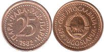coin Yugoslavia 25 para 1982