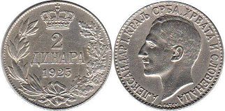 coin Yugoslavia 2 dinara 1925