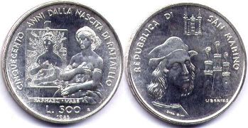 moneta San Marino 500 lire 1983