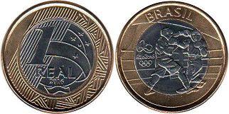 moeda brasil 1 real 2016