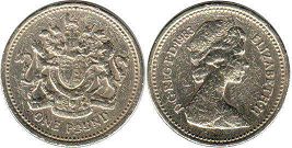 coin UK pound 1983