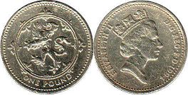 coin UK pound 1994