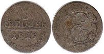 Münze Sachsen-Coburg-Saalfeld 3 kreuzer 1825