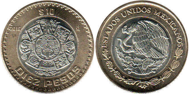 10 new pesos 1992-1995