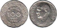 coin Brazil 100 reis 1938