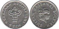 coin Brunei 5 sen 1983