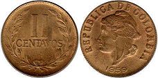 moneda Colombia 2 centavos 1959