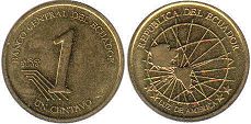 coin Ecuador 1 centavo 2000