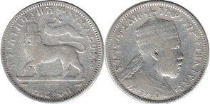 coin Ethiopia 1/4 birr 1903