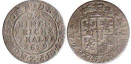 coin Brandenburg 1/24 taler 1679