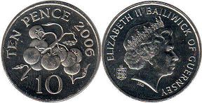 coin Guernsey 10 pence 2006