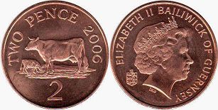 coin Guernsey 2 pence 2006