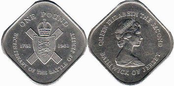 coin Jersey 1 pound 1981