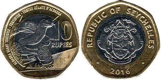 coin Seychelles 10 rupees 2016