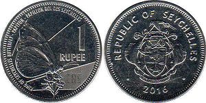 coin Seychelles 1 rupee 2016