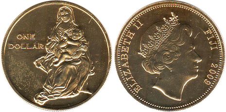 coin Fiji 1 dollar 2009