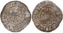 Münze Friburg 1/2 kreuzer 1501-1529