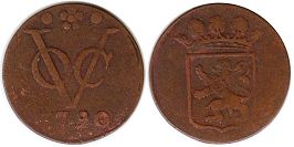 coin Holland 1 duit 1790