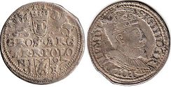 moneta Polska trojak 1597