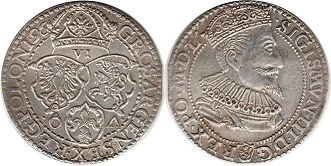 moneta Polska shostak 1596
