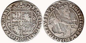 coin Poland ort 1623
