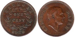 coin Sarawak 1 cent 1930