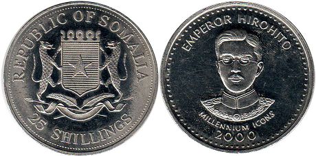 coin Somalia 25 shillings 2000