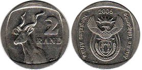 coin South Africa 2 rand 2005