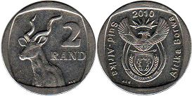 coin South Africa 2 rand 2010
