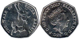 Münze Großbritannien 50 pence 2017