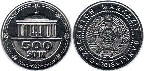 coin Uzbekistan 500 som 2018