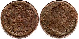 Münze RDR Austria 1/2 kreuzer 1777