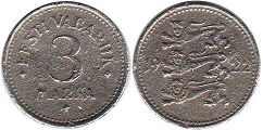 coin Estonia 3 marka 1922